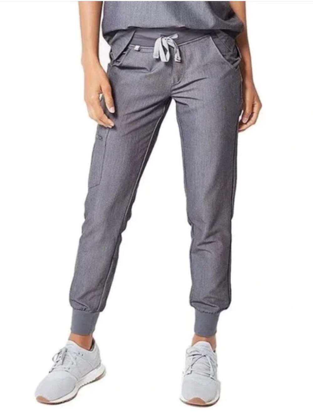 Figs Gray Zamora Jogger Scrub Pants Sz XS Petite